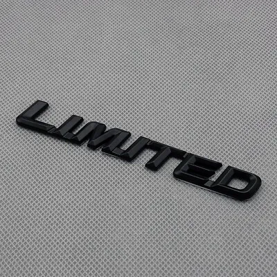 $6.88 • Buy Matte Black Metal LIMITED EDITION Rear Lid Trunk Car Emblem Logo Sticker Badge