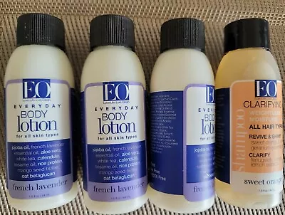 Set Of FOUR (4) EO French Lavender Body Lotion & Sweet Orange Shampoo FR$$ Ship • $15.95