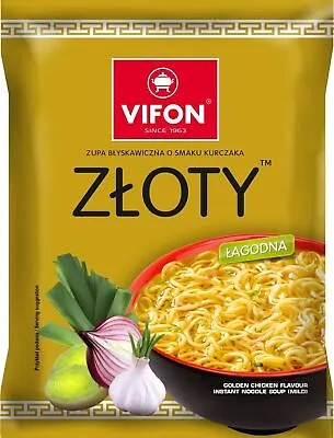 Vifon Golden Instant Chicken Noodles (Zloty) 70g - 24 Pack • £13.13