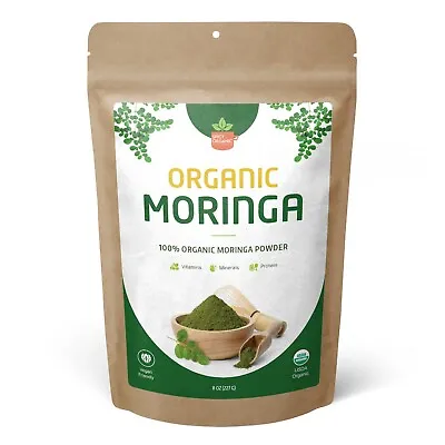 Organic Moringa Powder (Moringa Oleifera) - USDA Organic Moringa Leaf Powder-8Oz • $12.98