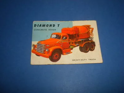 WORLD ON WHEELS Topps Trading Card #1 - T.C.G. Printed In U.S.A 1953 1954 1955 • $17