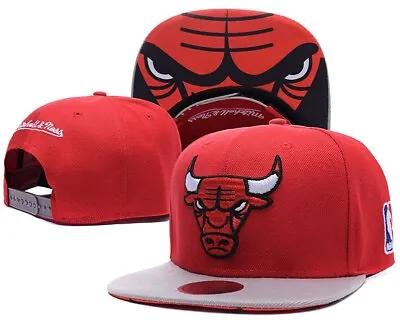 Chicago Bulls Mitchell & Ness NBA Snapback Flat Cap: One Size Fits Most #8 • $39.95