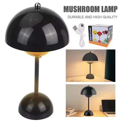 Flower Bud Lamp Dimmable Modern Bedside Lamp For Bedroom Restaurant Cafe Black • $23.95