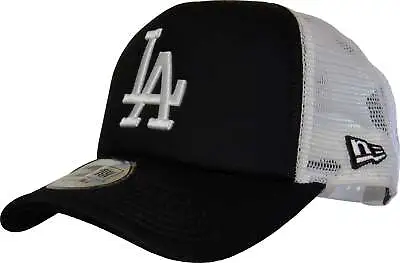 Los Angeles Dodgers New Era Black Clean Trucker Cap • £26.95