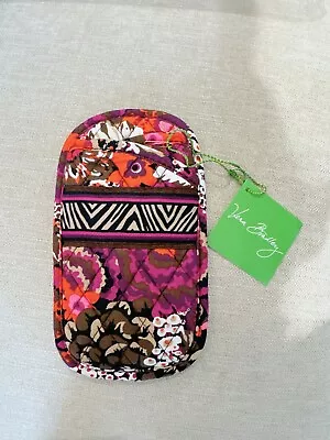 NEW VERA BRADLEY Retired Rare Rosewood  Double Eyeglass Case Soft COTTON • $9.90