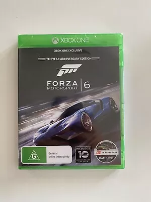 Forza Motorsport 6  - Xbox One - 10 Year Anniversary Edition - New & Sealed • $99.95