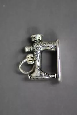 Retired James Avery Sterling Silver Sewing Machine Charm Vintage Design • $115