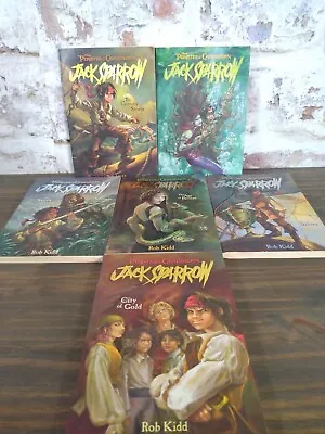 $31.77 • Buy Disney Pirates Of The Caribbean JACK SPARROW Books 1-2, 4-7  Rob Kidd - Lot Of 6
