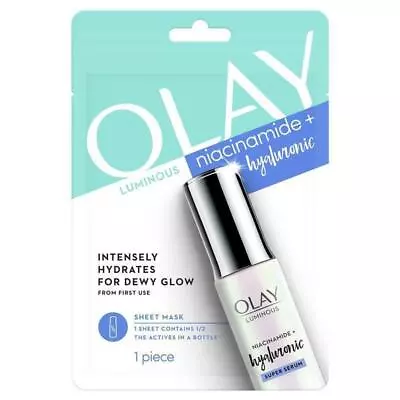 Olay Luminous Niacinamide + Hyaluronic Sheet Mask • $5.49