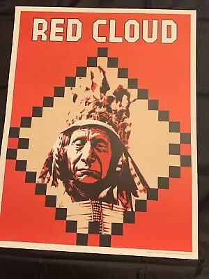 Educational Vintage 1974 The Perfection Form Co. 22  X 17  Red Cloud Poster • $34.99