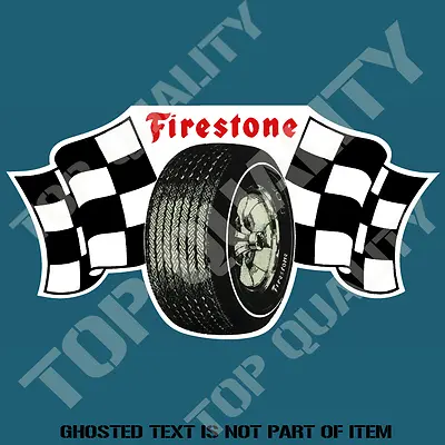 VINTAGE FIRESTONE Decal Sticker Vintage Americana Hot Rod Rat Rod Stickers • $6