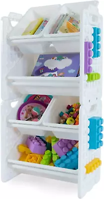 Toy Organizer With 6 Removable Storage Bins Multi-Bin Organizer For Books Buil • $86.99