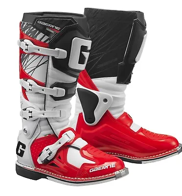 Gaerne Fastback Red Mx Boots - Motocross & Enduro Boots - End Of Line • £180