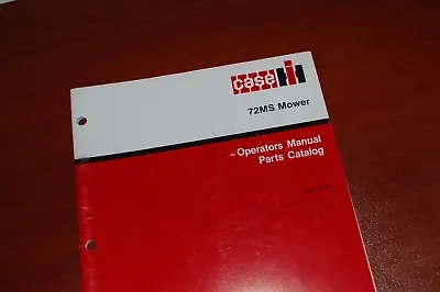 CASE 72MS Mower Parts Manual Book Catalog List Spare Rotary Disc Hay Grass 1990 • $39.95
