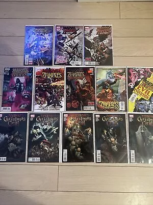 Lot Of 13 Marvel Zombies Mix Lot Zombies Christmas Carl 1-5 NM+ • $72.83