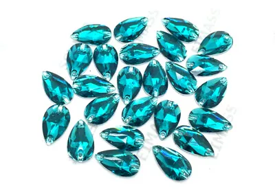 Teardrop Shape EIMASS® Sew Or Glue On Resin Crystals Flat Back Gems For Costume • £4.99