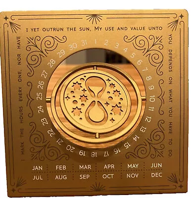 Hallmark INCOMPLETE Harry Potter Time Turner Perpetual Calendar 6 X6  RARE • $39