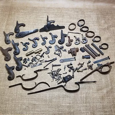 Huge Black Powder Musket / Flintlock / Muzzleloader Rifle Parts Lot | No Reserve • $107.50