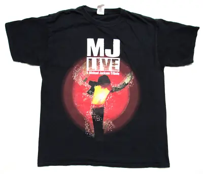 MJ Live A Michael Jackson Tribute T-Shirt Women's Size XL Black • $22.99