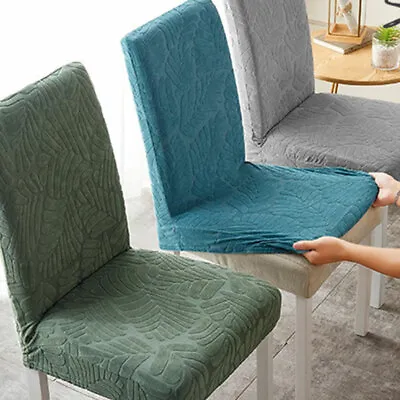 $8.31 • Buy Embossed Chair Cover Dining Room Seat Cover Party Wedding Banquet Durable Decor