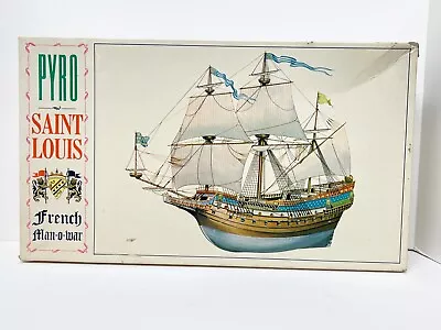 Vintage 1966 Pyro Saint Louis French Man O War Plastic Model Kit #b210-400 • $35.95