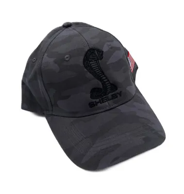 Gray Camo Shelby Mustang Hat Cap W/ Black Embroidered Snake Cobra Logo • $19.95