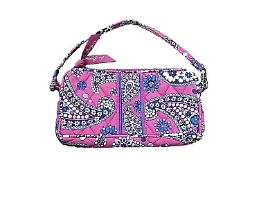 VERA BRADLEY Wristlet Zip Strap Handled Purse Boysenberry • $1