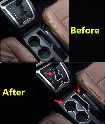 $39.98 • Buy Fits Jeep Patriot Compass 2011+ Storage Box+Water Cup Holder+Gear Box Panel Trim