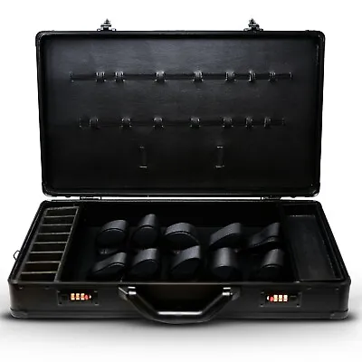 Barber Stylist Suitcase Carrying Case For Clippers Trimmers Scissors Black   • $79