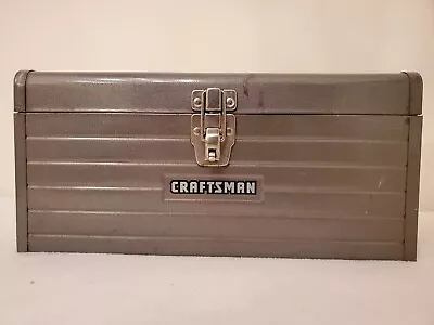 Sears Craftsman Grey Gray Metal Tool Box Vintage No Tray 16 X 7 X 7.5 Inches • $12