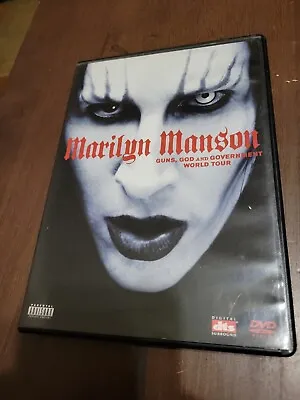 Marilyn Manson - Guns God & Government World Tour DVD - Live Concert Metal Rock • $15.50