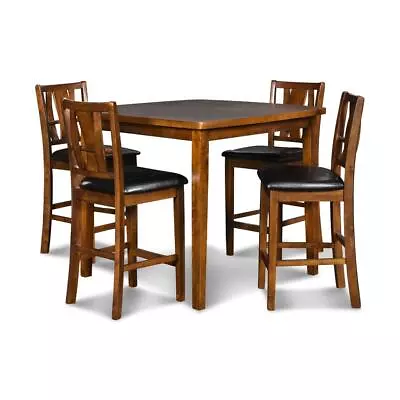 Furniture Dixon 5-Piece Counter Height Dining Set In Dark Espresso • $742.50