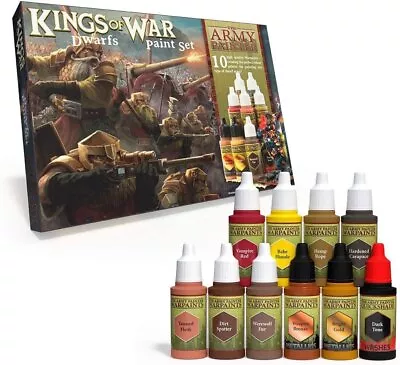 The Army Painter Kings Of War: Dwarfs Paint Set For Models Miniatures Painting • $33.03