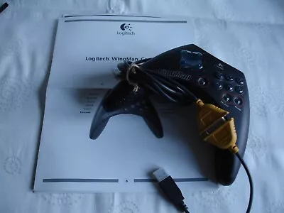 Logitech Wingman Extreme Black Wired Gamepad Controller USB Computer Pc • £8.55