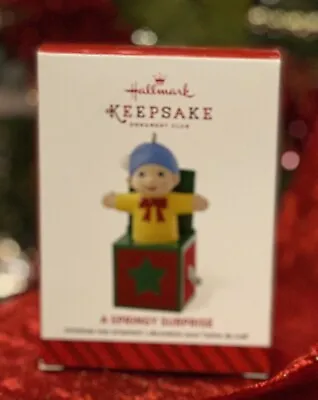 2014 Hallmark A SPRINGY SURPRISE Keepsake Ornament JACK IN THE BOX • $3.39