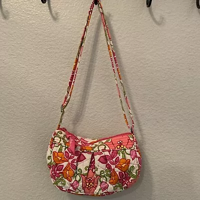 Vera Bradley Lily Lilli Bell Small Crossbody Quilted Floral Purse Handbag • $18.80