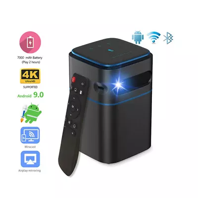 Mini DLP Projector 5G WiFi Smart Portable Pocket Movie Projectors Home Cinema • $289.99