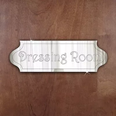 £9 • Buy DRESSING ROOM Door Sign Plaque Signage Personalise Name/Room Acrylic Mirror Gift