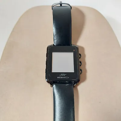 Black Metal Metawatch WDS112 AU2000 2011 Untested No Charger For Parts As Is • $16