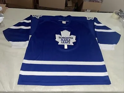 Toronto Maple Leafs Jersey CCM MASKA Adult Xl Euc Blue Vintage 1990s • $58