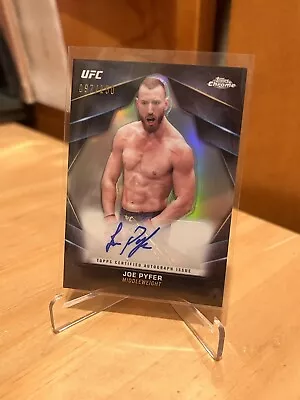 2024 UFC Topps Chrome Joe Pyfer /150 Silver Refractor Auto 1st Autograph SSP • $0.99