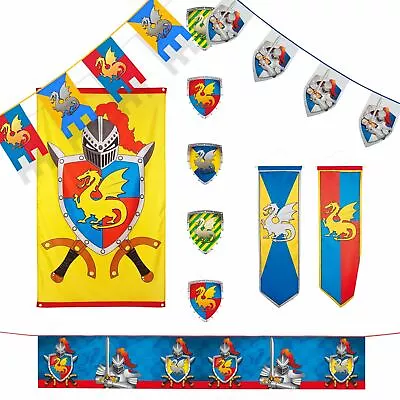 Medieval Feast Birthday Knights Dragon Camelot Decoration Game Party Decoration • £8.27