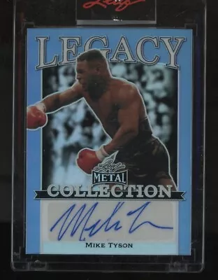 2022 Leaf Metal Prismatic Blue Boxing Legacy Mike Tyson AUTO 1/10 • $52.01