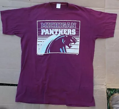 Vintage 1982 Original USFL Michigan Panthers Medium T-Shirt VG Condition Used • $34.99