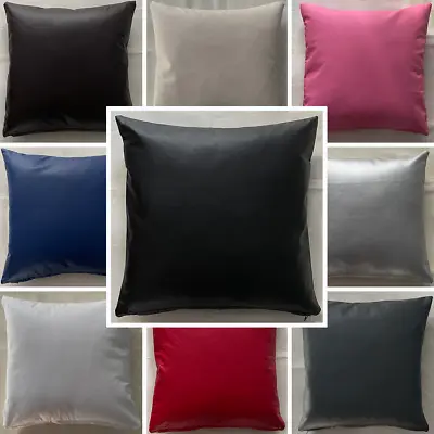 High Quality Handmade PVC Faux Leather Vinyl Cushion Cover FR BS7177 Many Sizes • £7.75