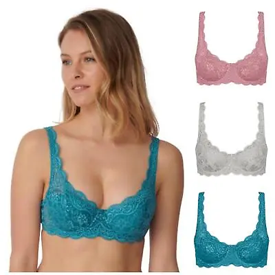£24 • Buy Triumph Amourette 300 Padded Bra 10166798 WHP Underwired Lace Bras 