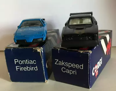 £8.95 • Buy Corgi Toys Pontiac Firebird Schweppes & Zakspeed Capri Homefire Diecast Toy Cars