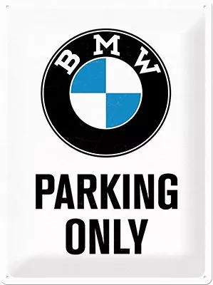 BMW Parking Only Lembossed Metal Wall Sign. Licensed  300mm X 200mm (na) • £9.99