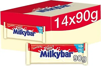 Milkybar White Chocolate Sharing Bars 14 X 90 G • £23.84