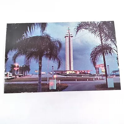 Dusk -Clermont Citrus Tower- Florida Observation Tower Postcard 1950's • $2.49